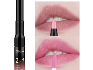 DNM 2 σε 1 Lip Gloss και Κραγιόν/Μολύβι για Περίγραμμα 0.2g +5g #5-Barbie Powder