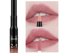 DNM 2 σε 1 Lip Gloss και Κραγιόν/Μολύβι για Περίγραμμα 0.2g +5g #6-Brick Red